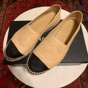 Chanel Espadrilles Beige/Black size 38